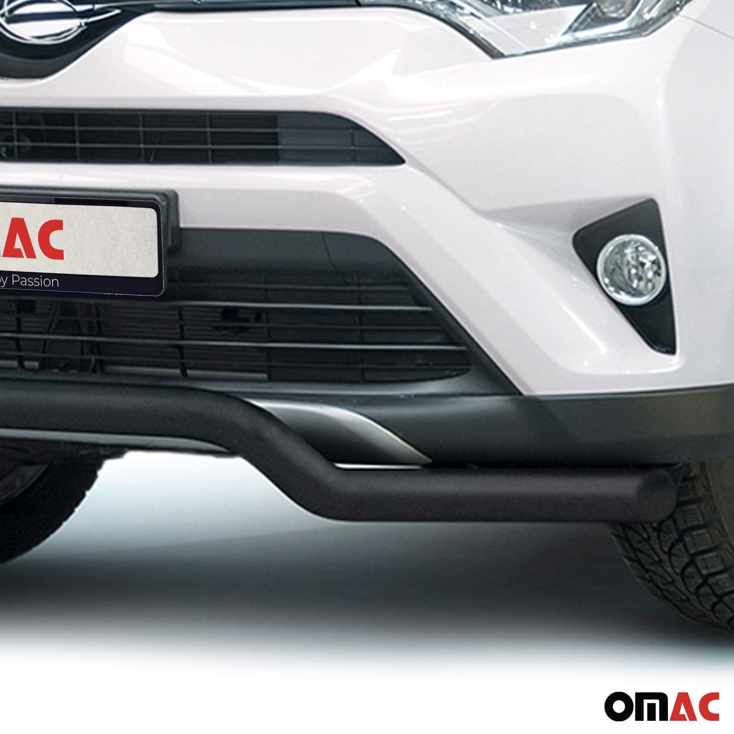 Bară de protecție față pentru Toyota RAV4 2016-2025, omologată ABE, oțel inoxidabil, neagră