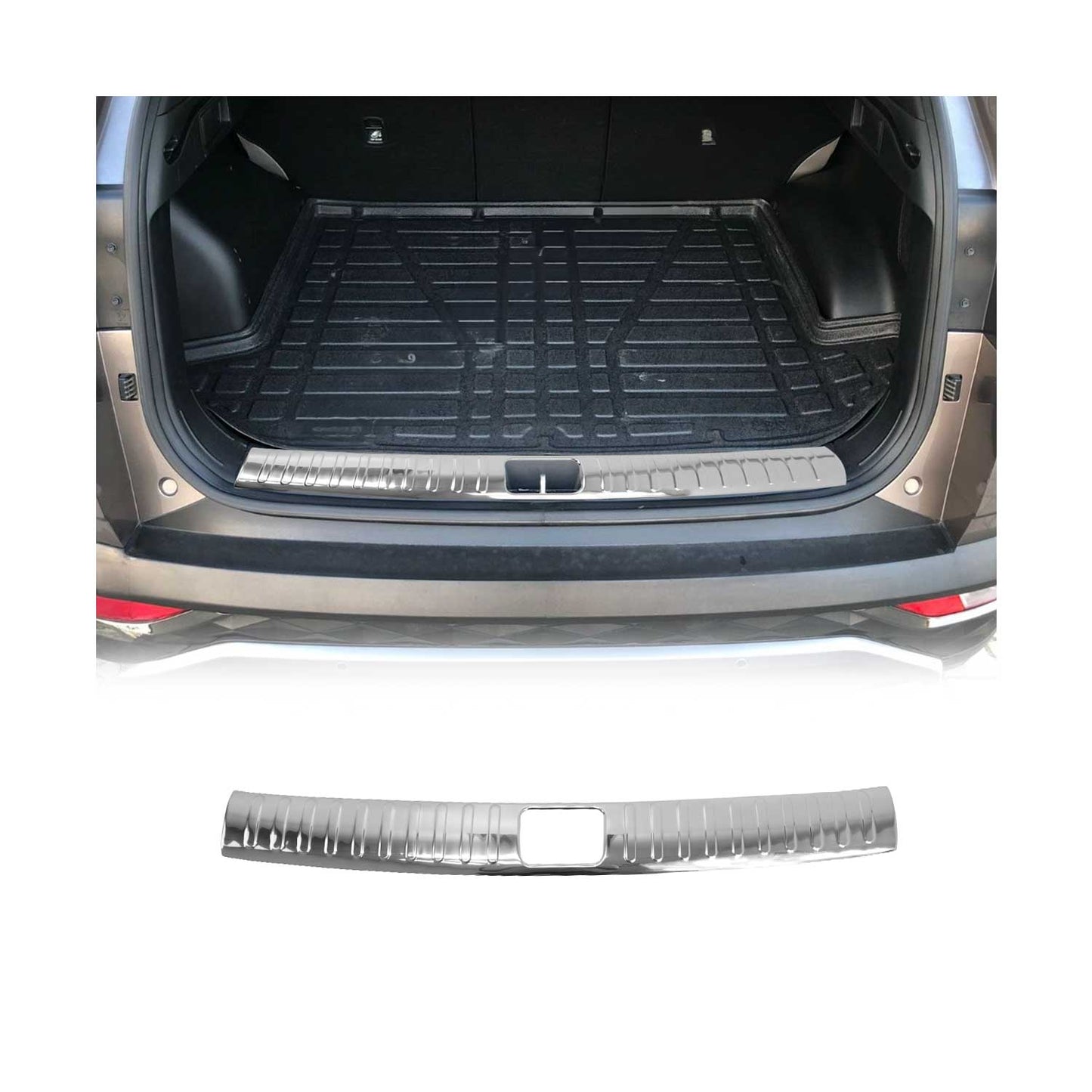 Protecție prag bară de protecție interioară pentru Hyundai Tucson 2015-2020, oțel inoxidabil cromat