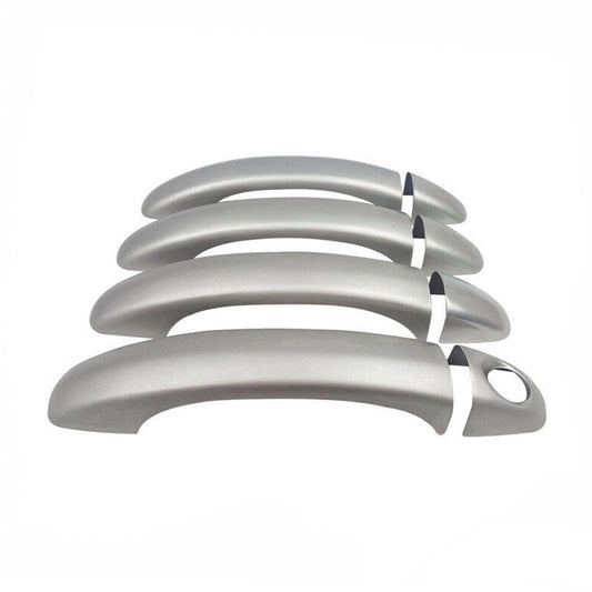 Nakładki na klamki drzwi, zaślepki na klamki drzwi do VW Touareg 2003-2010, stal nierdzewna, srebro, 8 sztuk