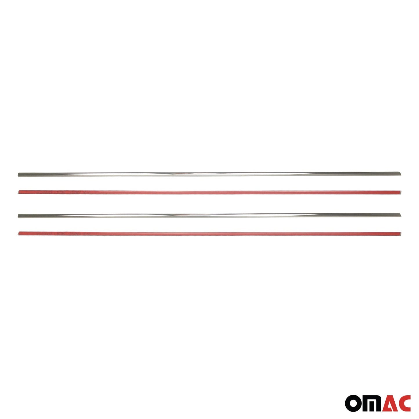 Benzi decorative pentru geamuri Kia Picanto hatchback 2011-2017, oțel inoxidabil, set 4 piese