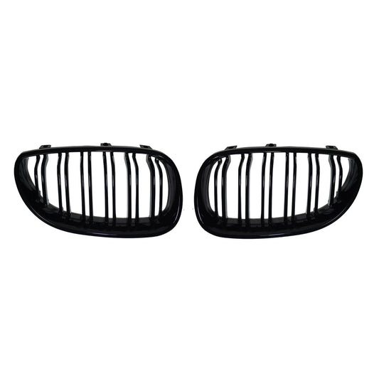 Nieren Grill Kühlergrill für BMW 5er E60 M5 Limo 2004-2010 Schwarz Glanz