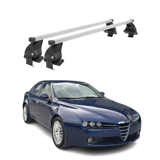 Menabo Dachträger Grundtäger für Alfa Romeo 159 2005-2011 50kg Stahl Silber 2x