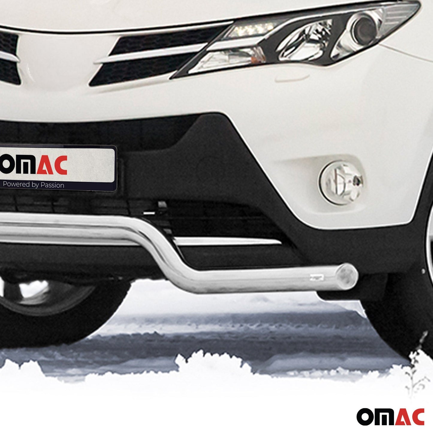 Bară de protecție față, bară de protecție față pentru Toyota RAV4 2013-2015, oțel, omologată ABE, argintiu