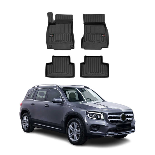 Covorașe auto TPE negre pentru Mercedes GLB X247 2019-2025, 4 buc.