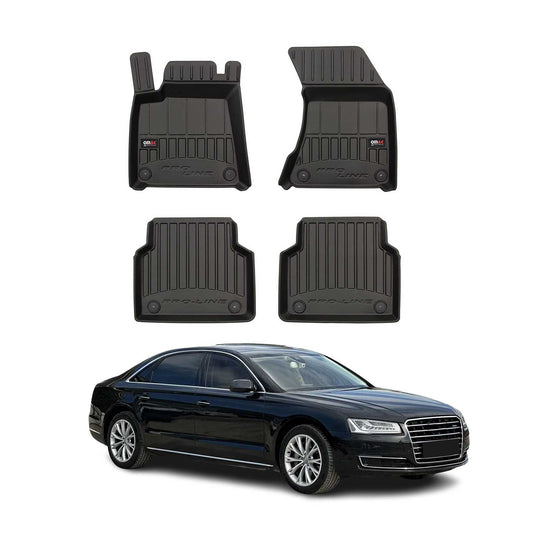 2009-2018 Audi A8 D4 Fußmatten TPE Schwarz 4 tlg