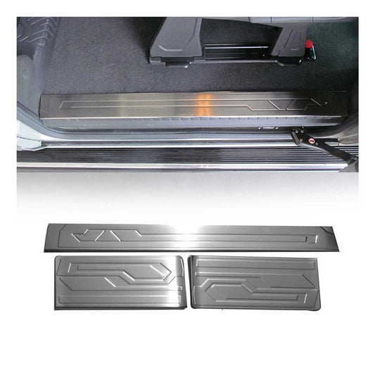 Ornamente prag uși pentru Ford Transit Tourneo Custom 2012-2024, cromate, 3x