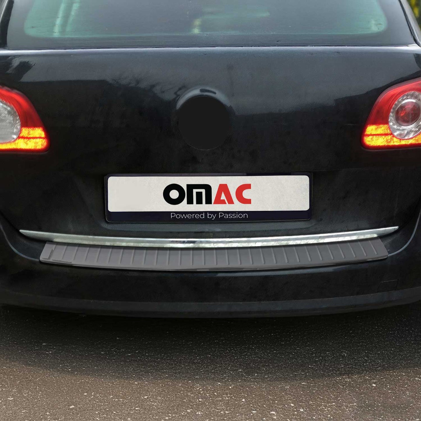 Ladekantenschutz Stoßstangenschutz für VW Passat Variant 2010-2015 Chrom Dunkel