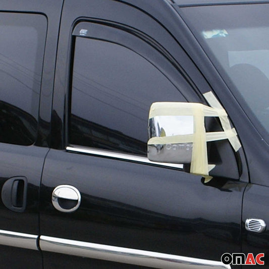 Fensterleisten Zierleisten für Opel Combo C 2001-2011 Edelstahl Chrom 2tlg