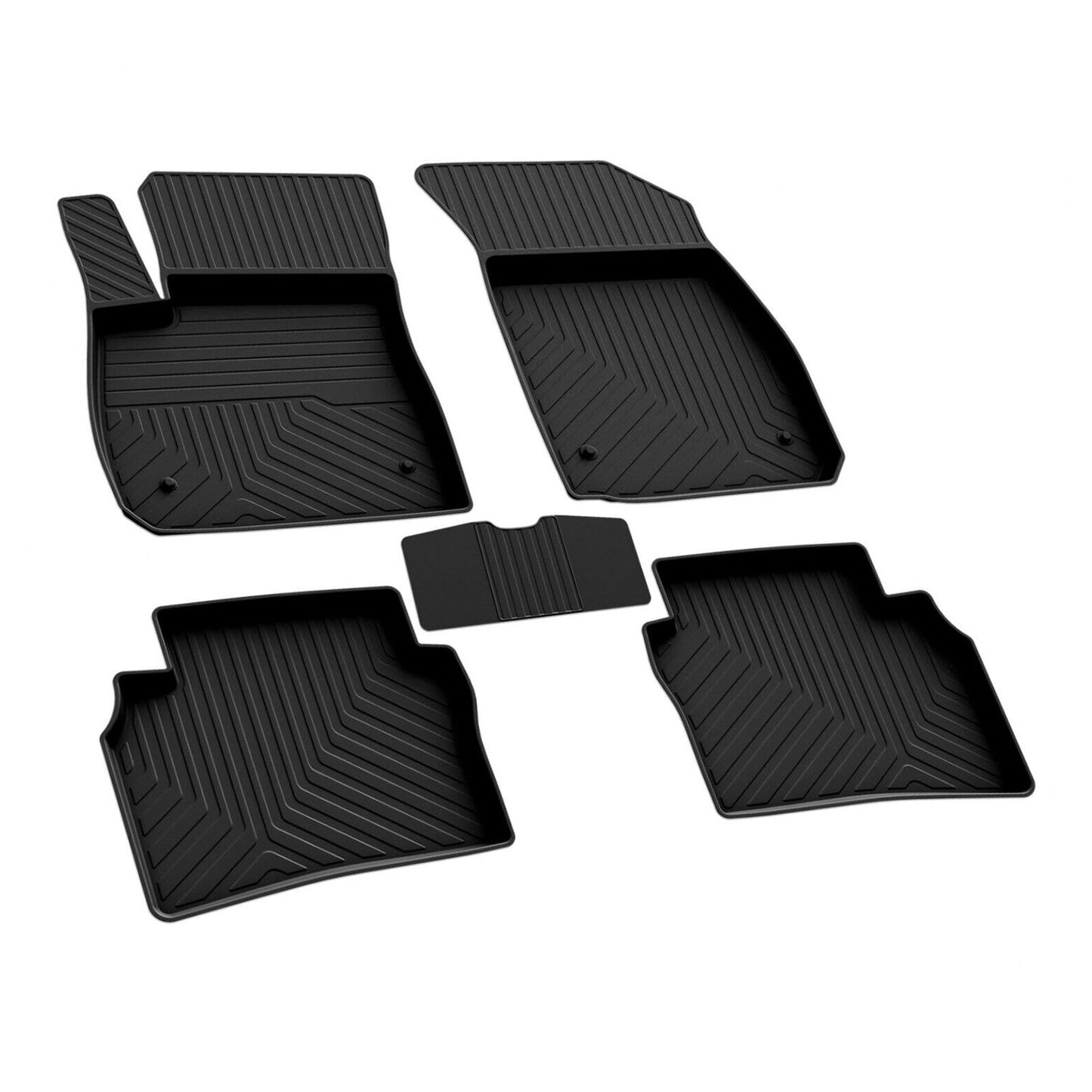 Covorașe de cauciuc negre pentru Opel Insignia 2017-2020, set 4 piese