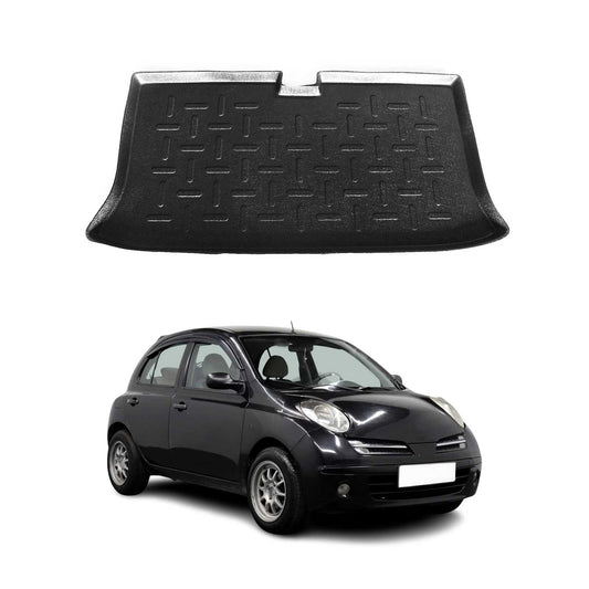 Protecție portbagaj/căptușeală bagaje pentru Nissan Micra 2003-2010 cu 5 uși, cauciuc TPE, negru