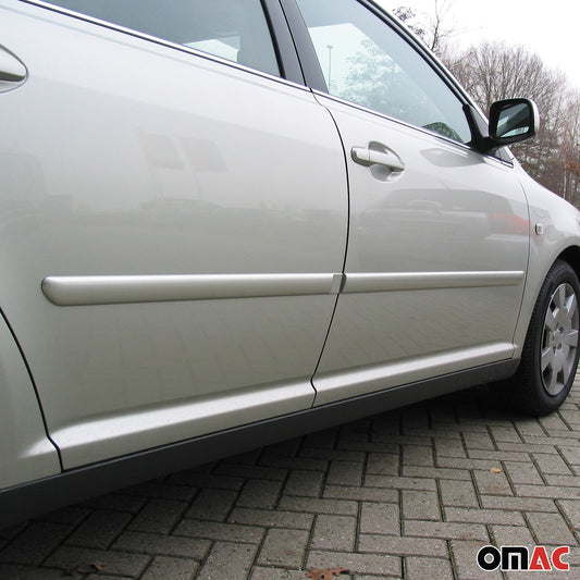 Benzi de protecție pentru uși, protecție laterală, universale ABS gri, set de 4 piese