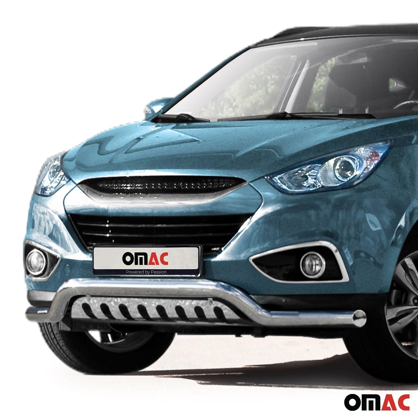 Edelstahl Frontschutzbügel für Hyundai ix35 2010-2015 mit ABE Silber Rammschutz