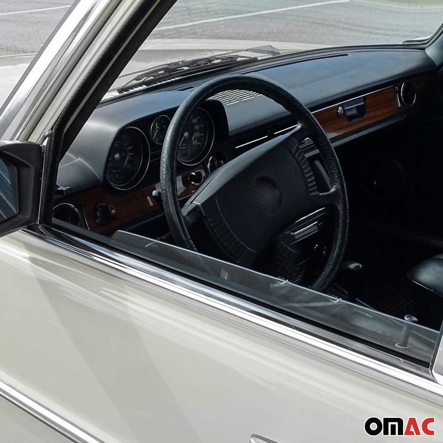 Außenkante Dicht Staub Horizontale Leiste für Mercedes W115 1968-1980 ABS 4tlg