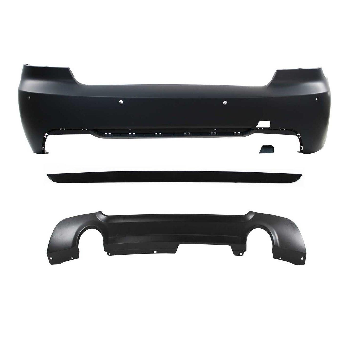 JOM Stoßstangen Kit & Seitenschweller für BMW E92/ E93 LCI 2010-2013 Schwarz