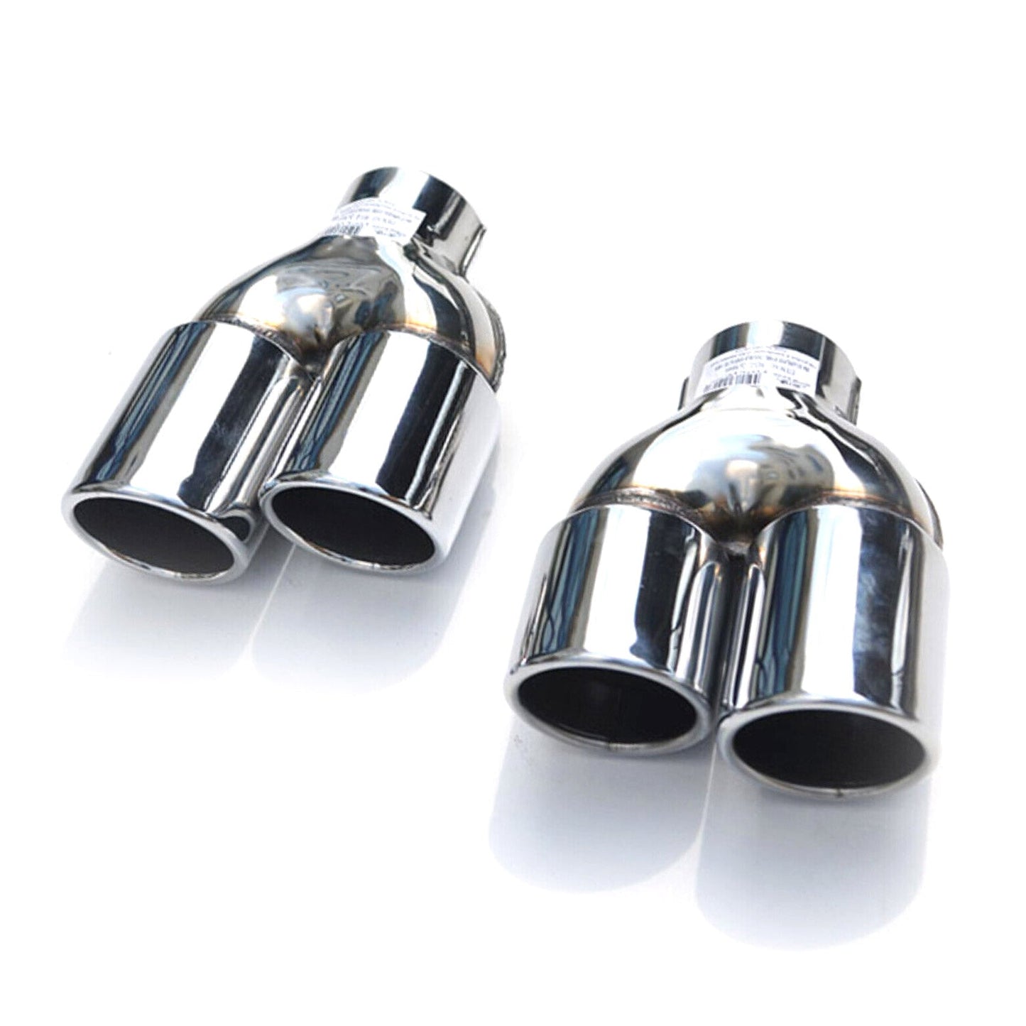 Auspuffblende Endrohr für Mercedes C Klasse W202 1993-2001 Edelstahl Chrom 2tlg