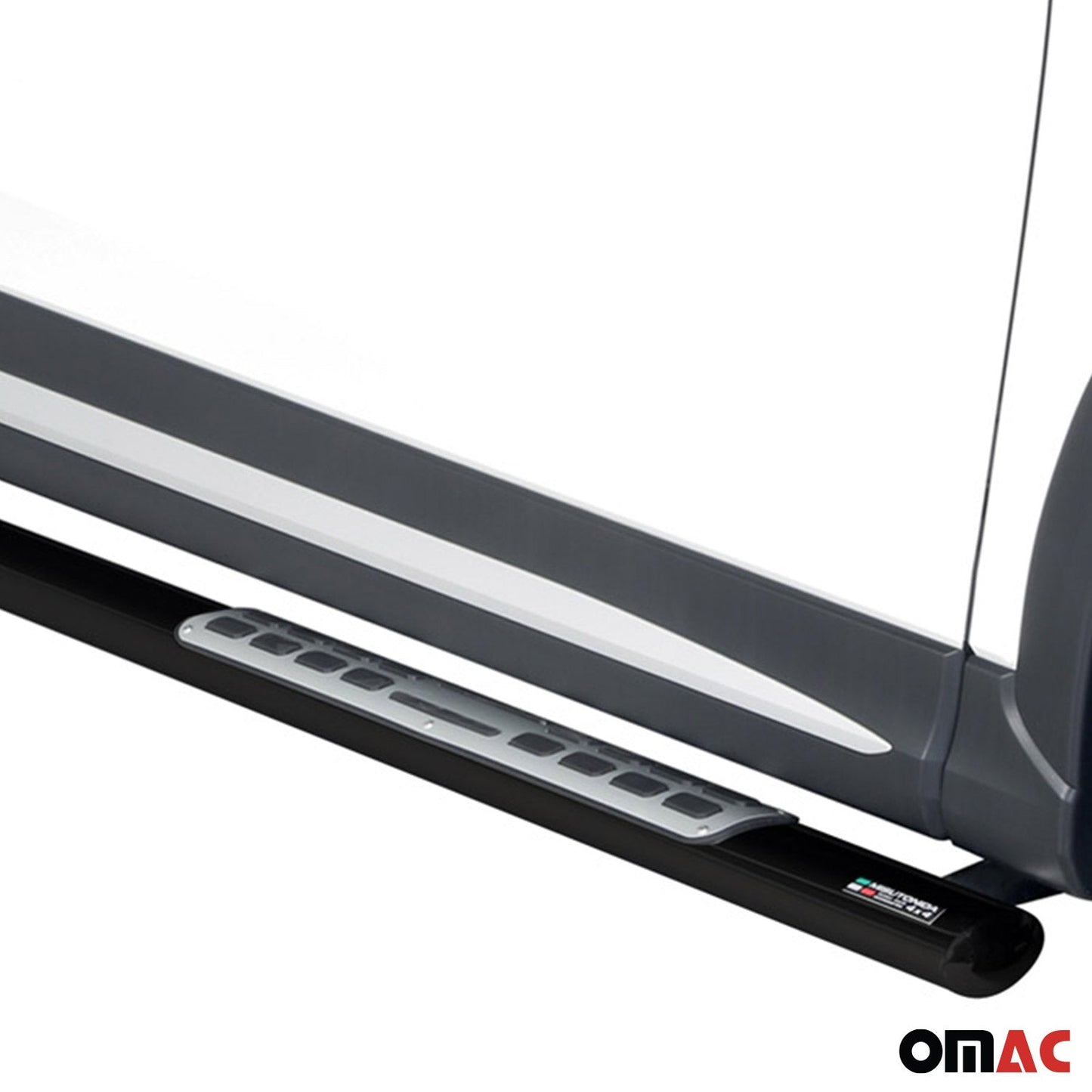 Stahl Schwellerrohre Trittbretter für Mitsubishi Eclipse Cross 2018-2020 Schwarz