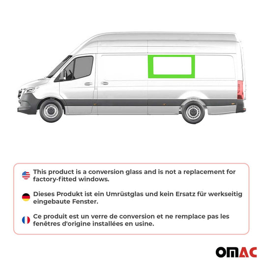 Seitenfenster für Mercedes Sprinter W907 2018-2025 L3 L4 Links Mittel Fenster