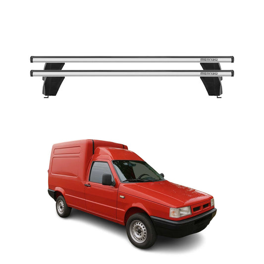 Bagażnik dachowy Menabo do Fiata Fiorino 1987-2007 75kg aluminiowy srebrny 2 szt.