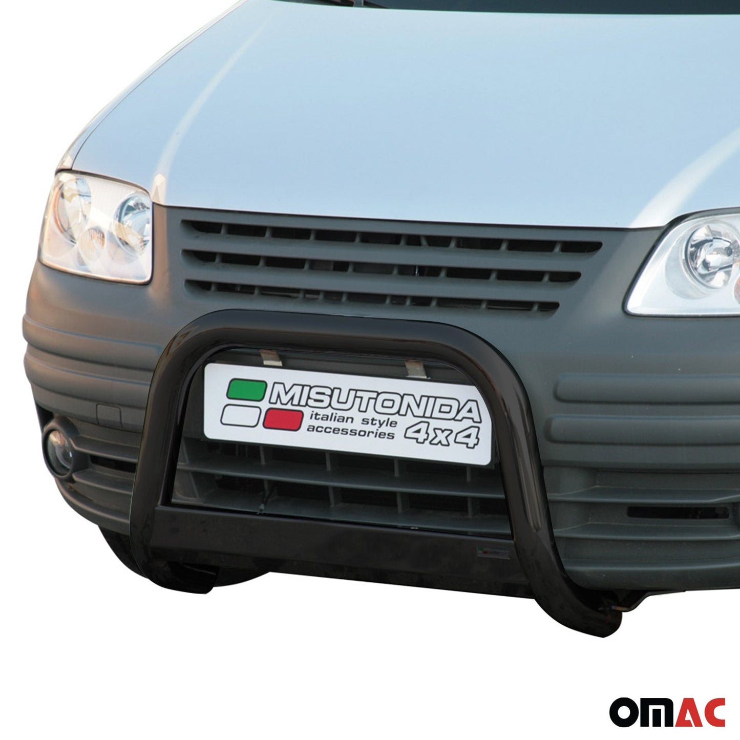 Bară de protecție/buton față pentru VW Caddy 2004-2015, ø63mm, oțel, negru, protecție