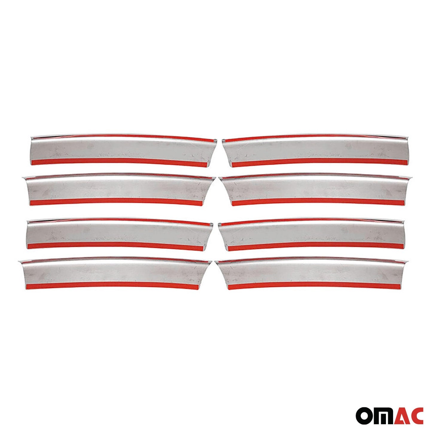 Kühlergrill Leisten Grillleisten für VW Bora 1998-2005 Edelstahl Silber 8tlg