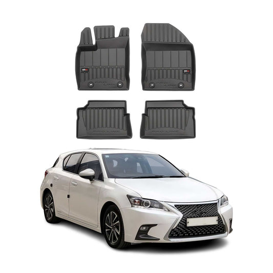 2011-2020 Lexus CT200h Fußmatten TPE Schwarz 4 tlg