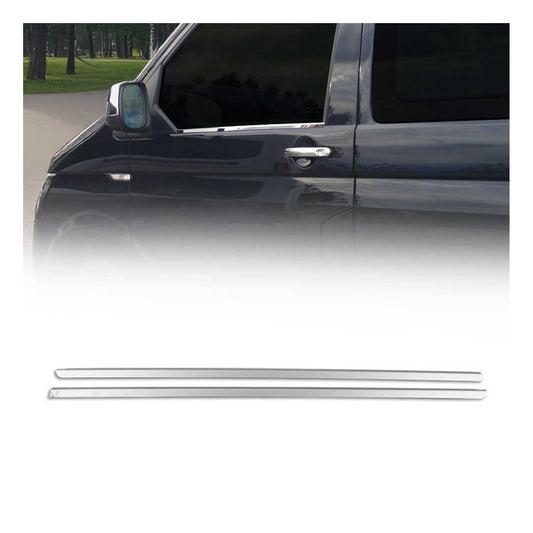 Fensterleisten Zierleisten für VW Transporter T5 Multivan Caravelle Edelstahl 2x