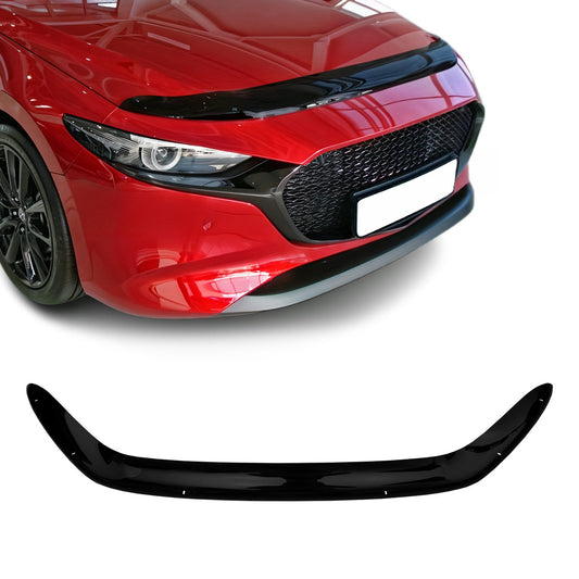 Motorhaube Deflektor Insektenschutz für Mazda 3 2019-2025 Schrägheck Dunkel