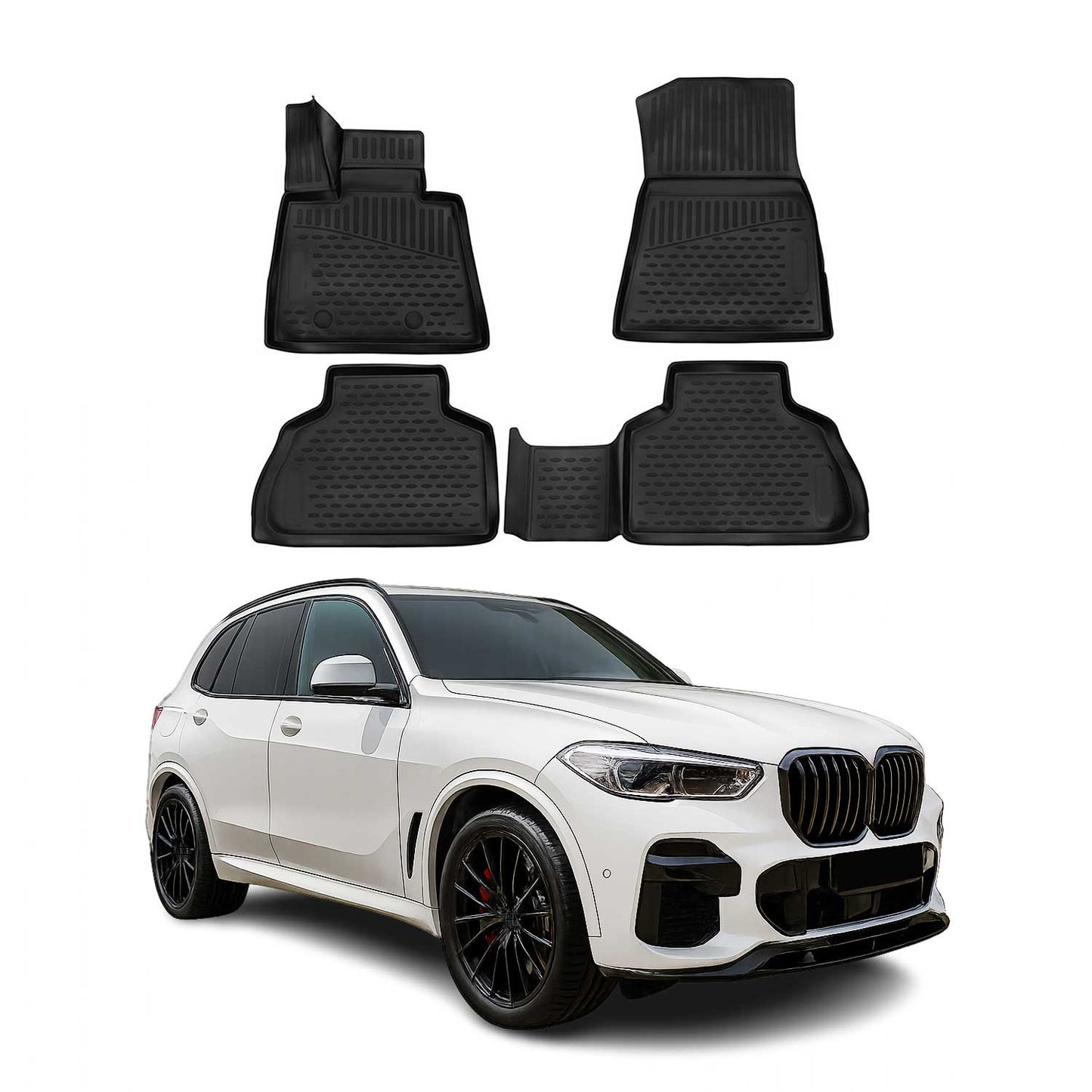 2018-2025 BMW X5 G05 Fußmatten TPE Schwarz 4 tlg