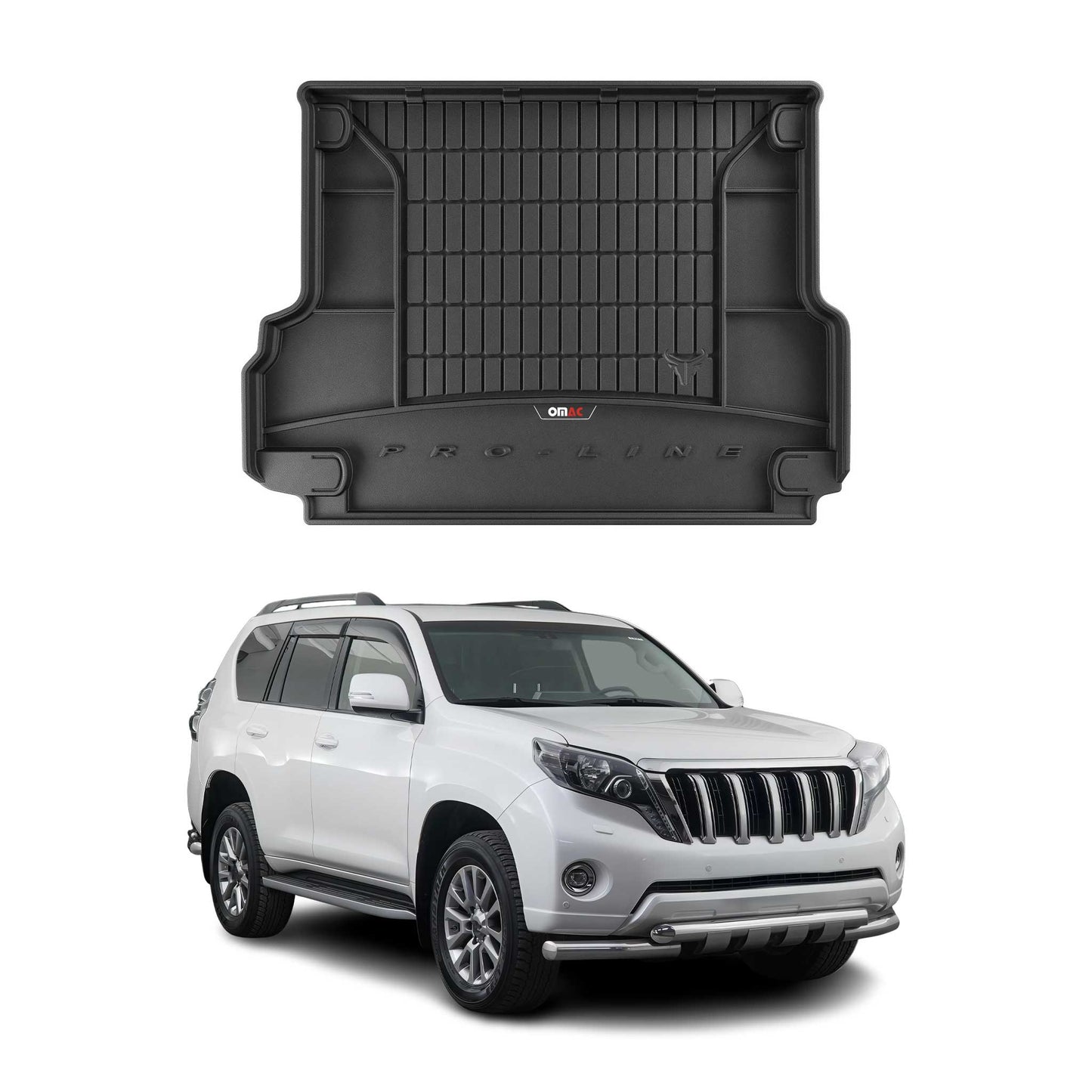 OMAC Gummi Kofferraumwanne für Toyota Land Cruiser Prado 2009-2023 7sitze