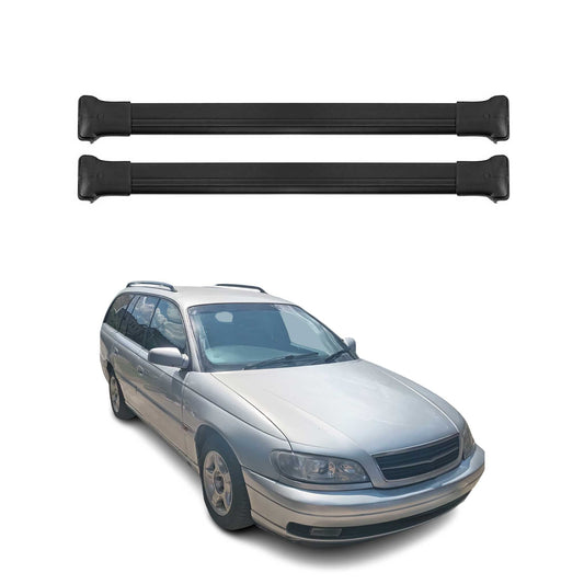 Portbagaj de plafon pentru Opel Omega B Estate 1994-1999 Pre-FL 75kg aluminiu negru