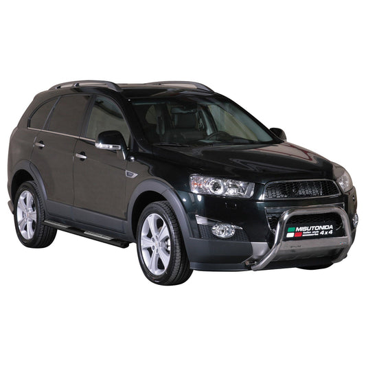 Praguri/praguri laterale din oțel inoxidabil pentru Chevrolet Captiva 2011-2016, negre