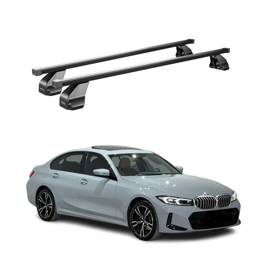 Menabo Dachträger für BMW 3er G20 2019-2025 / G80 Limo 2021-25 75kg Schwarz 2tlg