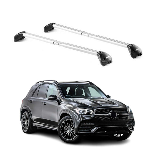 Dachträger Grundtäger für Mercedes GLE V167 2018-2025 100kg Alu Silber 2 tlg ABE