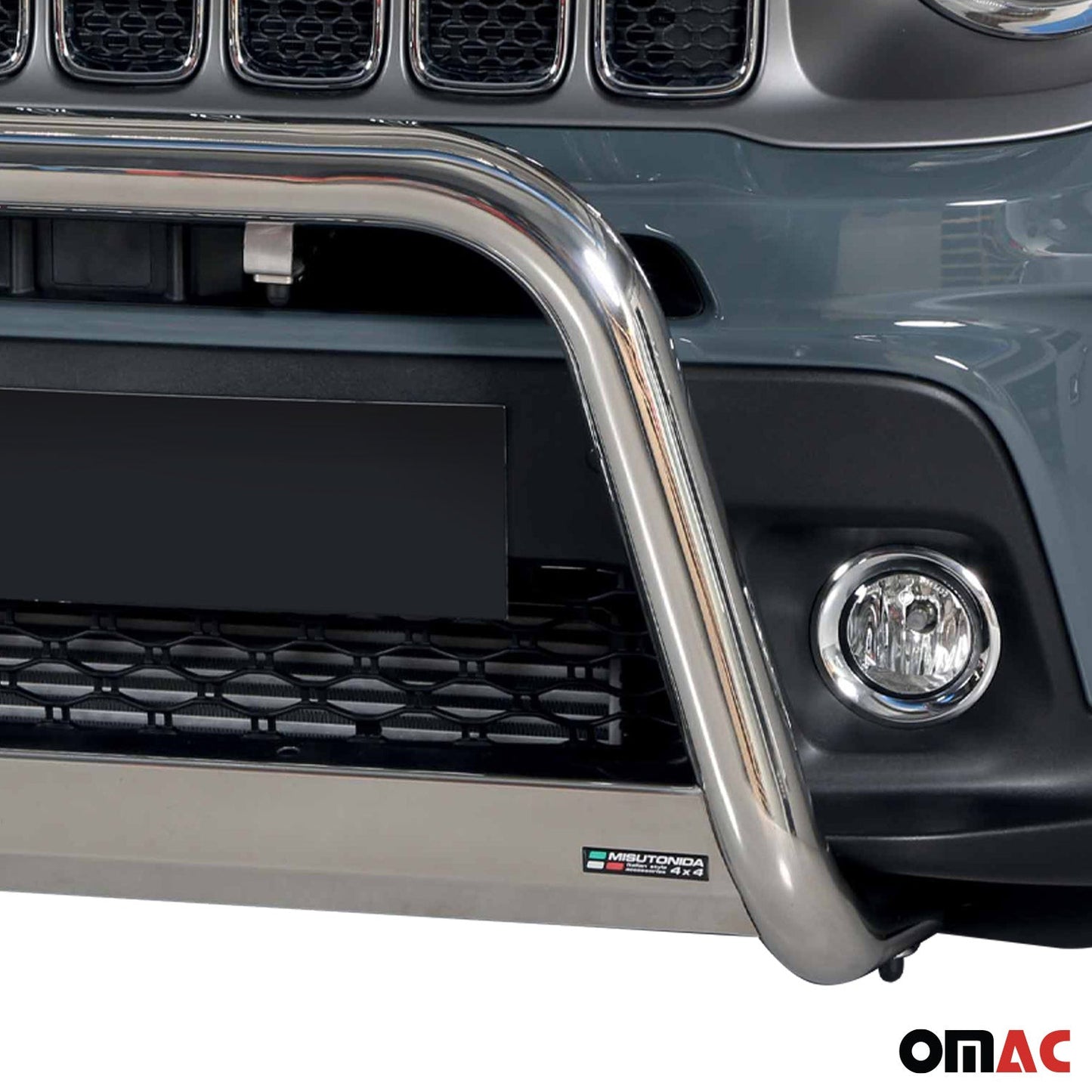 Frontbügel Frontschutzbügel für Jeep Renegade 2018-2022 ø63mm Stahl Silber