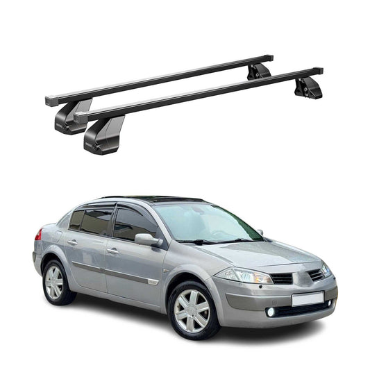 Menabo Dachträger Grundtäger für Renault Megane 2002-2009 75kg Stahl Schwarz 2x