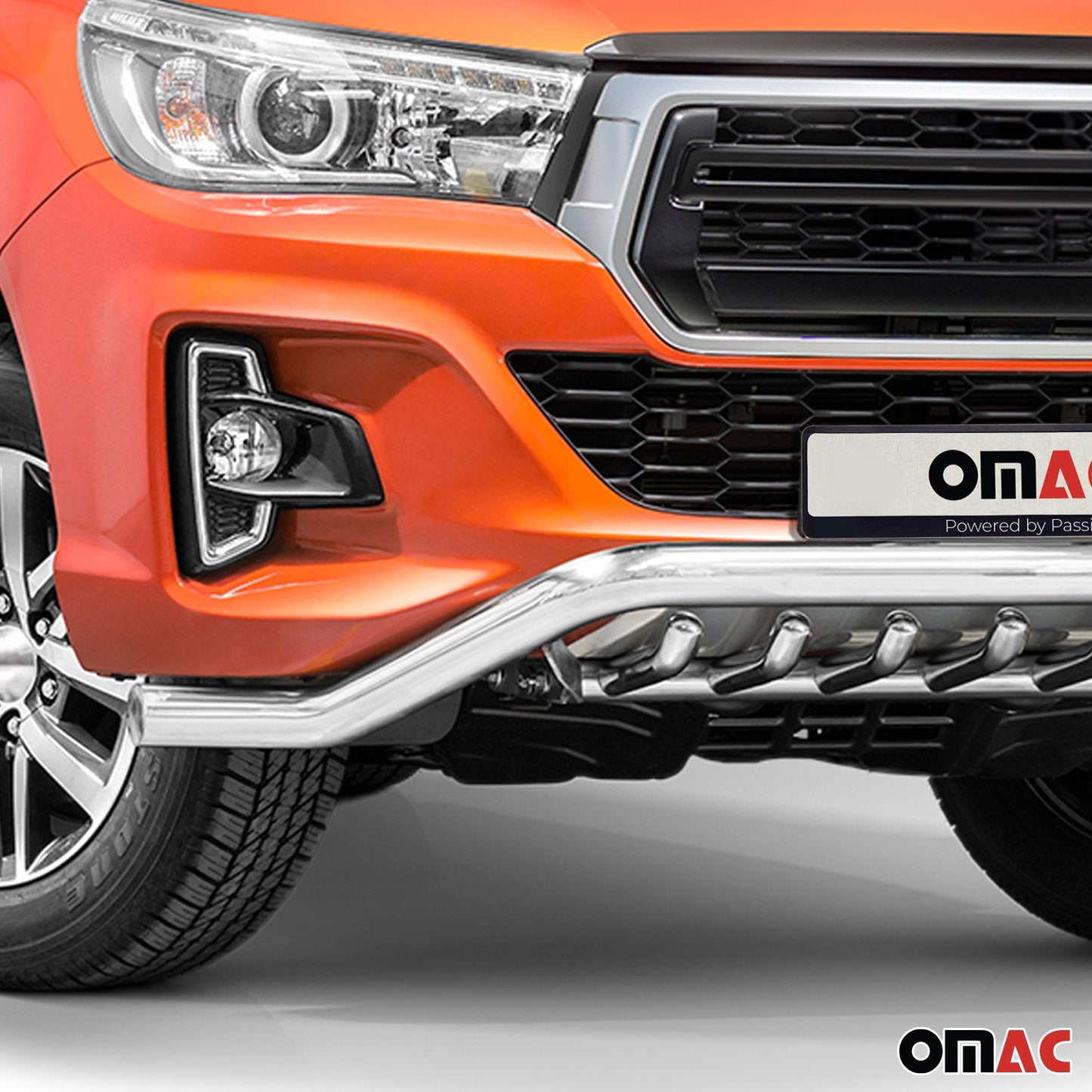 Bară de protecție față pentru Toyota Hilux 2018-2022 cu ABE (omologare de tip germană) Oțel Argintiu