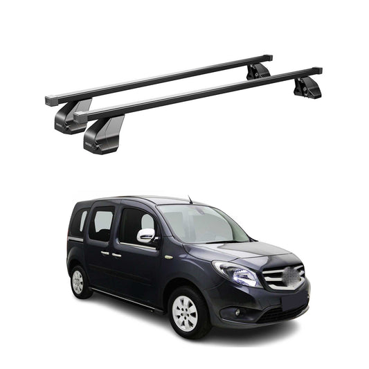 Menabo Dachträger Grundtäger für Mercedes Citan W415 2012-2021 75kg Schwarz 2x