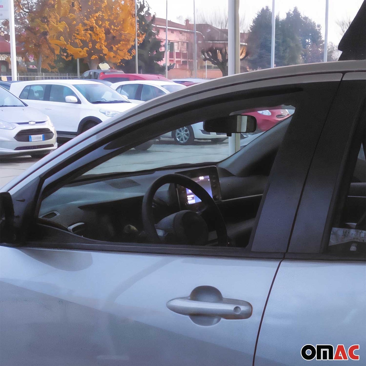 Windabweiser Regenabweiser für Toyota Yaris 2020-2025 Dunkel Acryl 4tlg