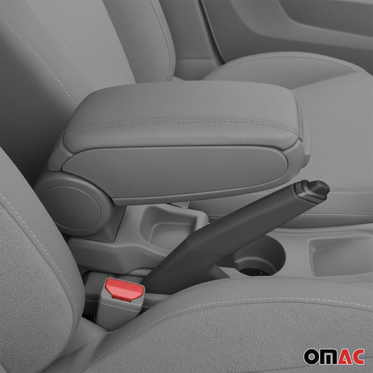 Podłokietnik środkowy, podłokietnik konsoli środkowej do Renault Megane 2002-2009, skóra PU, szary