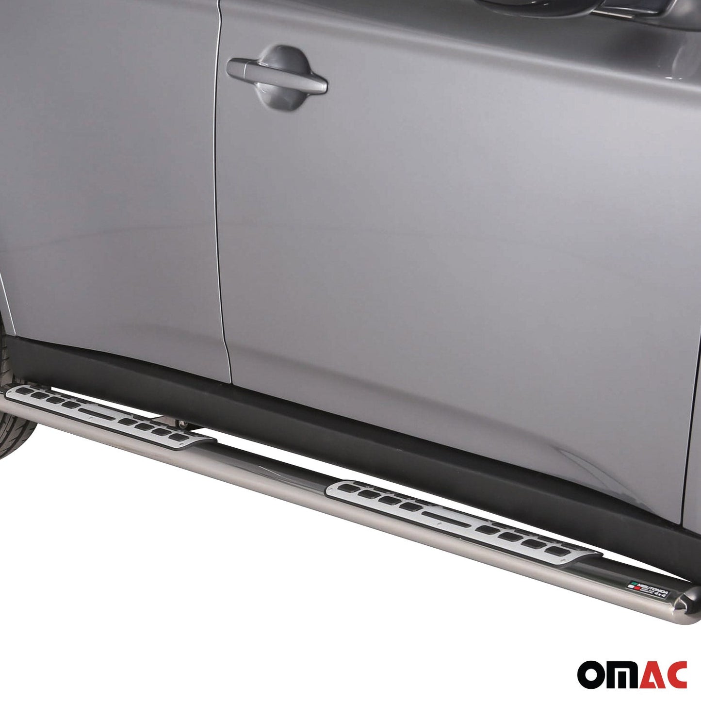 Edelstahl Seitenschweller Schwellerrohre für Mitsubishi Outlander 2013-2025 Grau