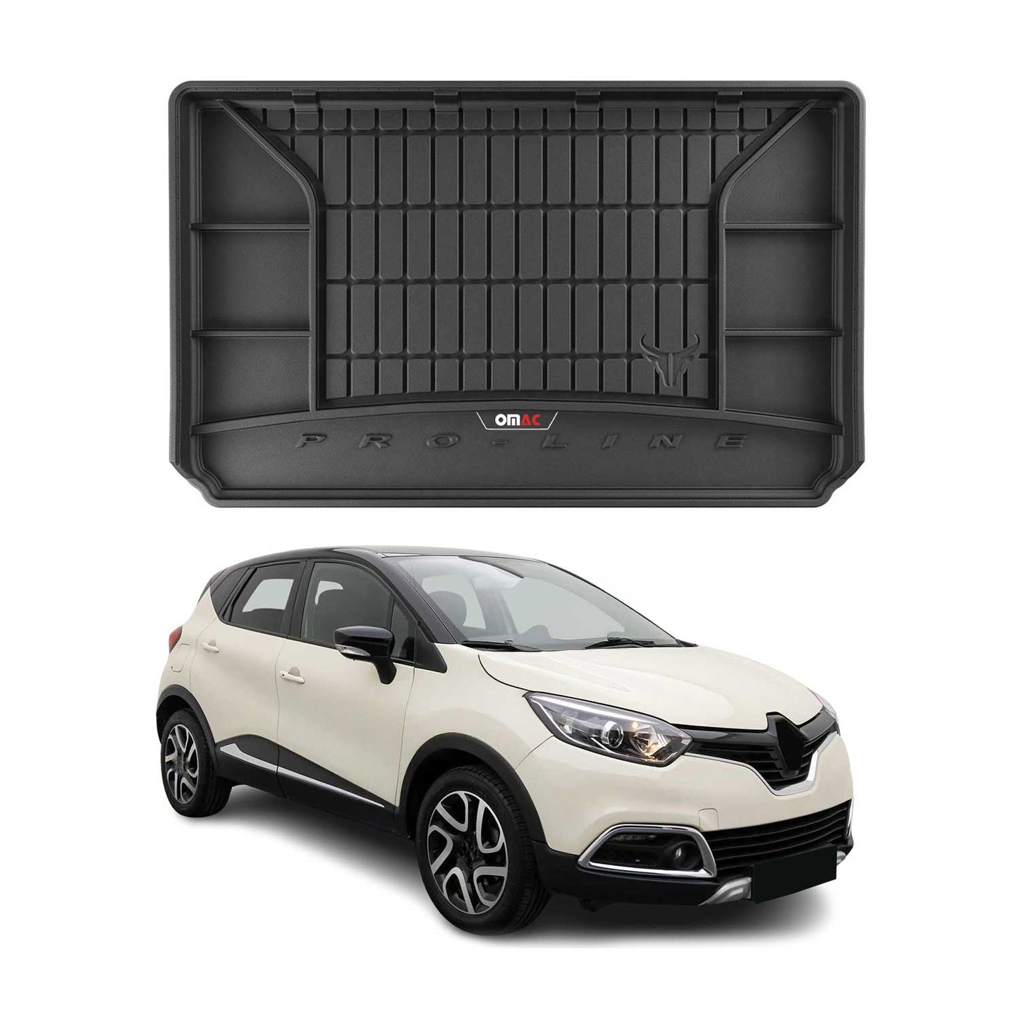 OMAC Gummi Kofferraumwanne für Renault Captur 2013-2019 TPE Laderaumwanne