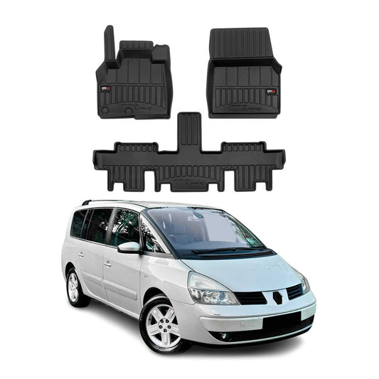OMAC Gummi Fußmatten für Renault Espace 2002-2014 Premium TPE Automatten 3tlg