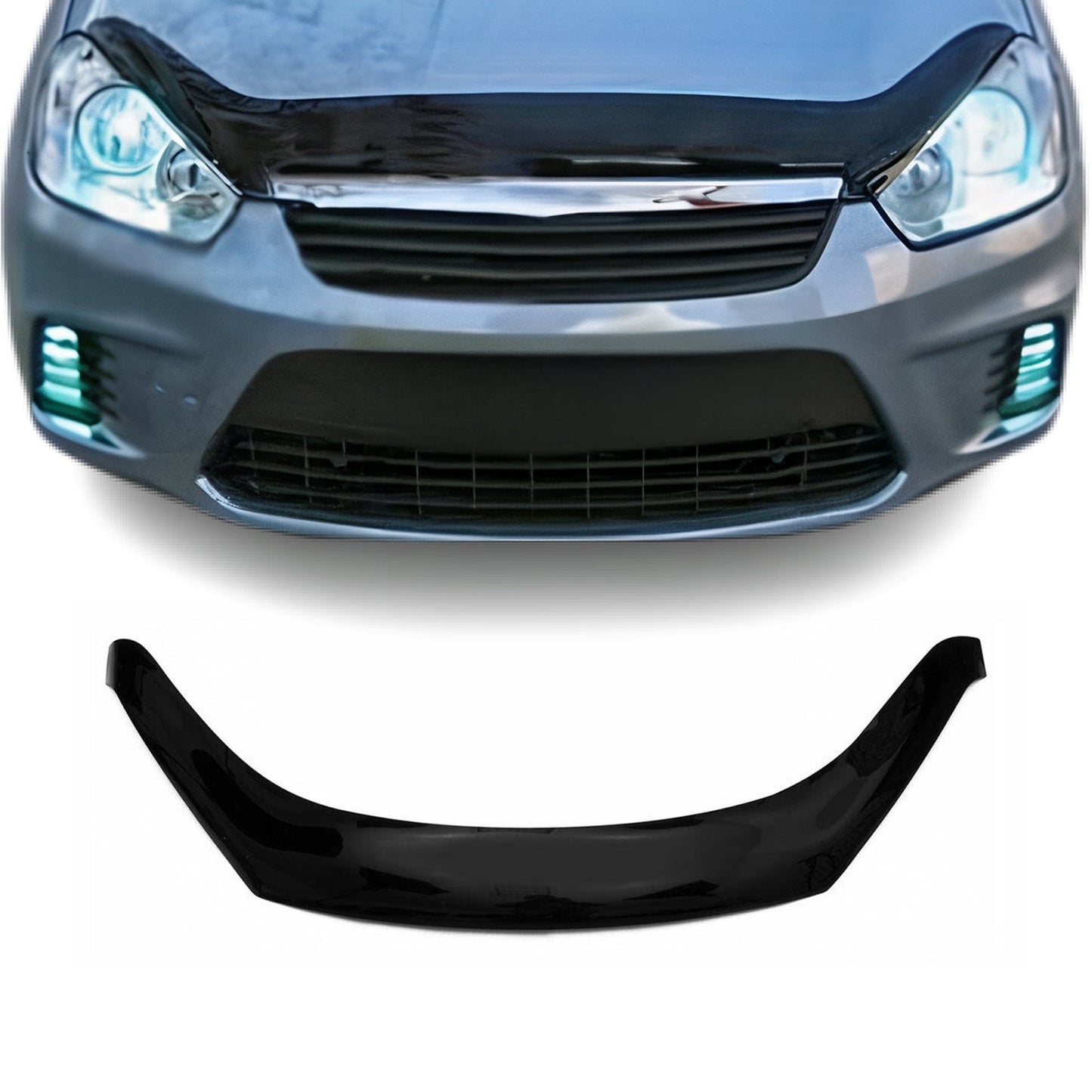 Motorhaube Deflektor Insekten Steinschlagschutz für Ford C-Max 2007-2010 Dunkel