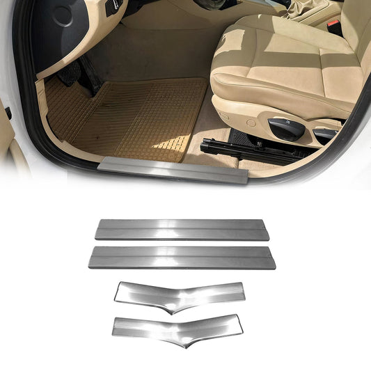 Protecții prag interior pentru BMW X1 E84 2012-2025, oțel inoxidabil cromat, 4 bucăți