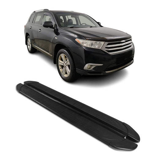 Trittbretter Seitenschweller für Toyota Highlander 2007-2013 Aluminium Schwarz