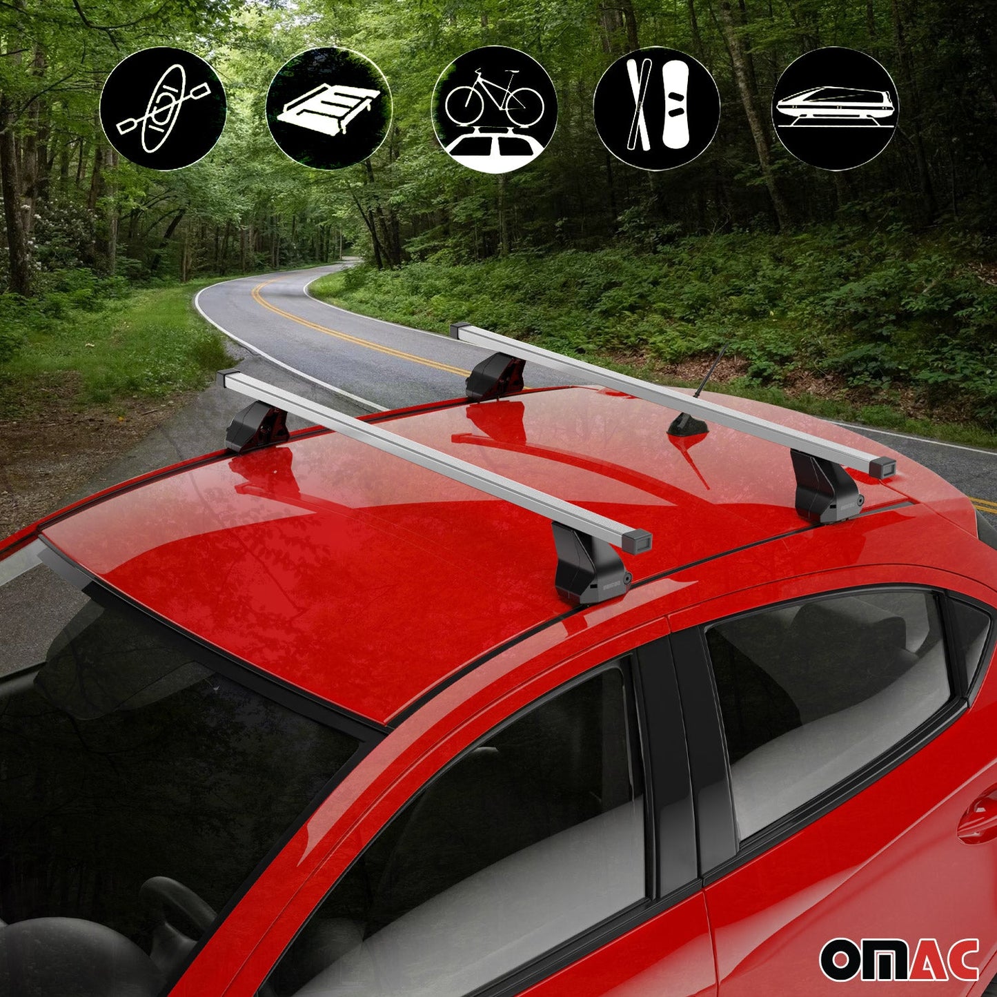 Menabo Dachträger für BMW 3er E90 E91 E92 Limo Touring Coupe 2004-2013 Stahl