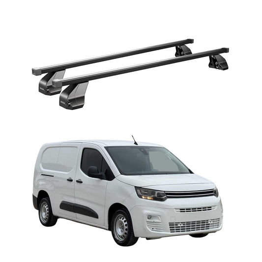 Menabo Dachträger Grundtäger für Citroen Berlingo 2018-2025 75kg Stahl Schwarz