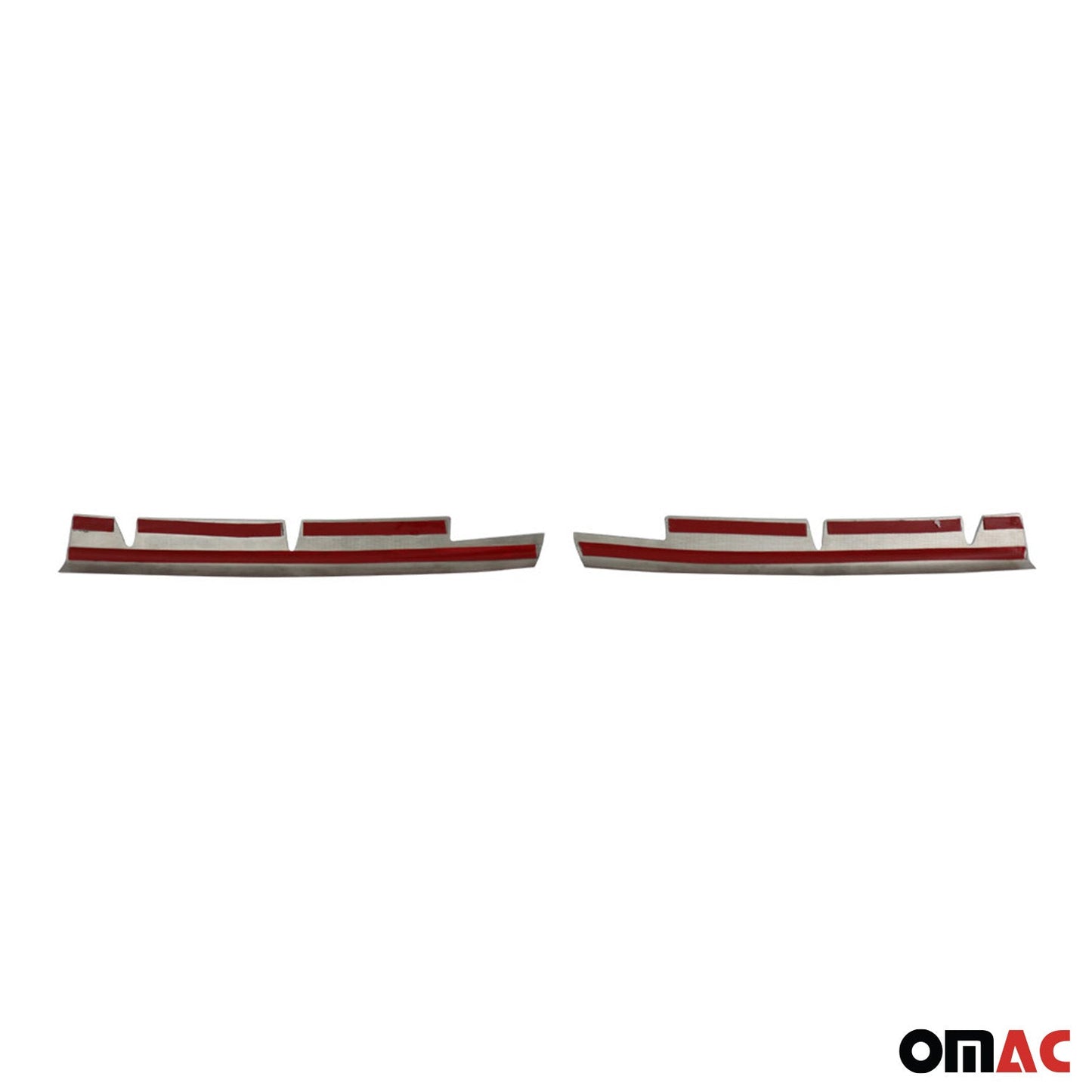 Benzi decorative grilă radiator pentru VW Polo 2017-2021, oțel inoxidabil, argintiu, 2 bucăți