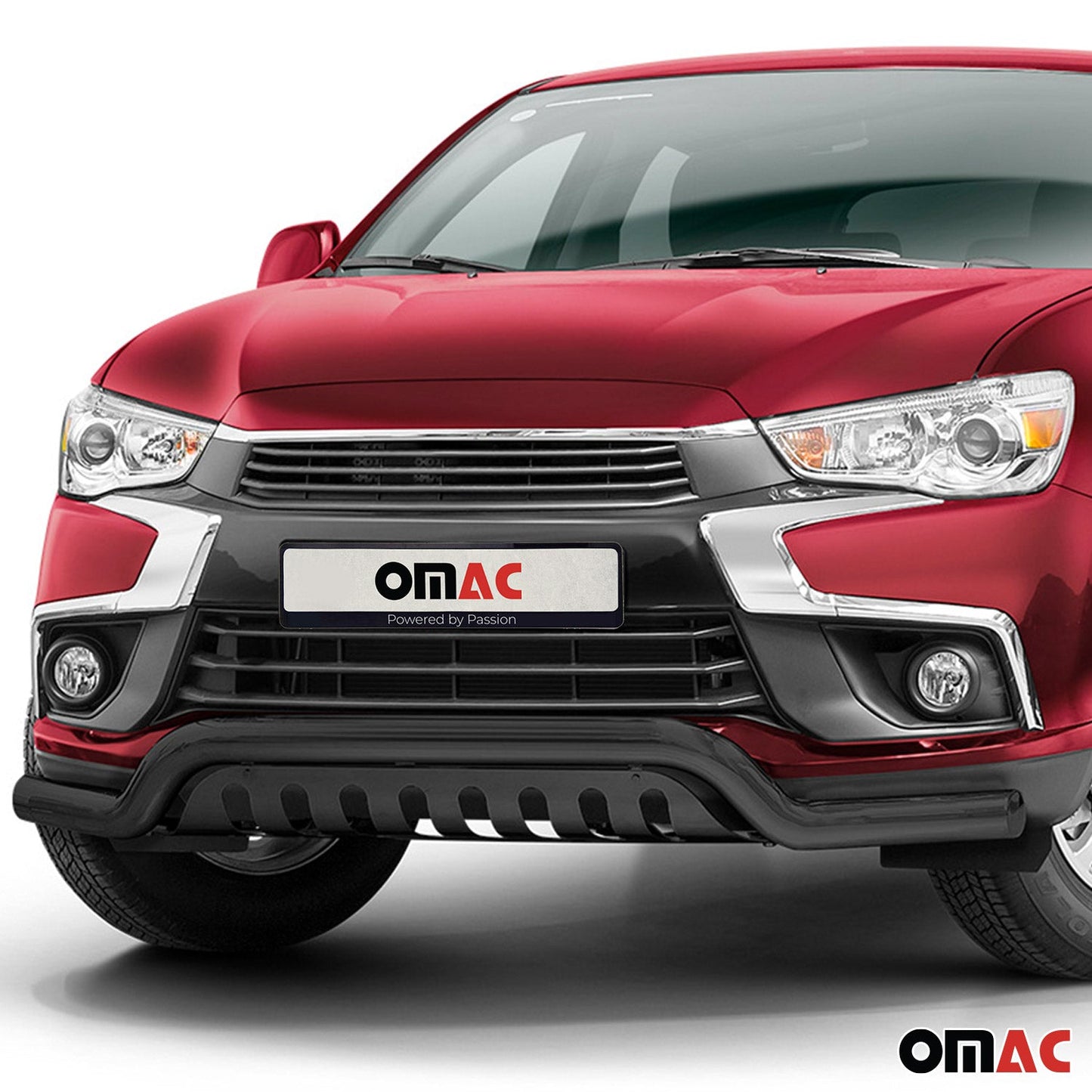 Bară de protecție/buton față pentru Mitsubishi ASX 2017-2022, oțel inoxidabil, omologată ABE, neagră