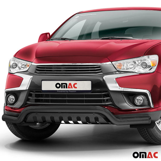 Bară de protecție/buton față pentru Mitsubishi ASX 2017-2022, oțel inoxidabil, omologată ABE, neagră